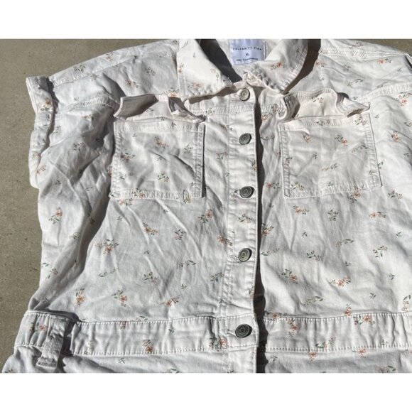 Celebrity Pink Womens XL One Piece Jumpsuit Floral Romper Jumper Button Boho - Picture 14 of 16